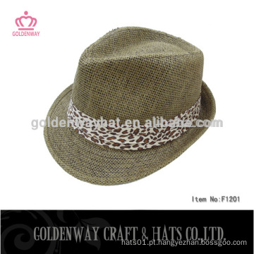 Leopardo fedora chapéus rack atacado